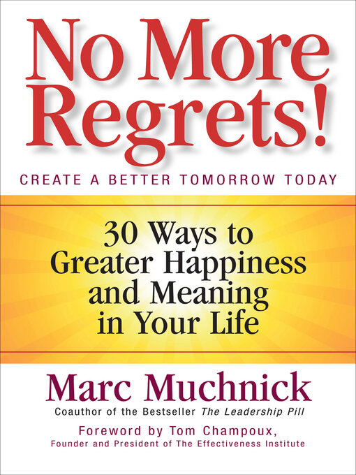 Title details for No More Regrets! by Mark Muchnick - Wait list